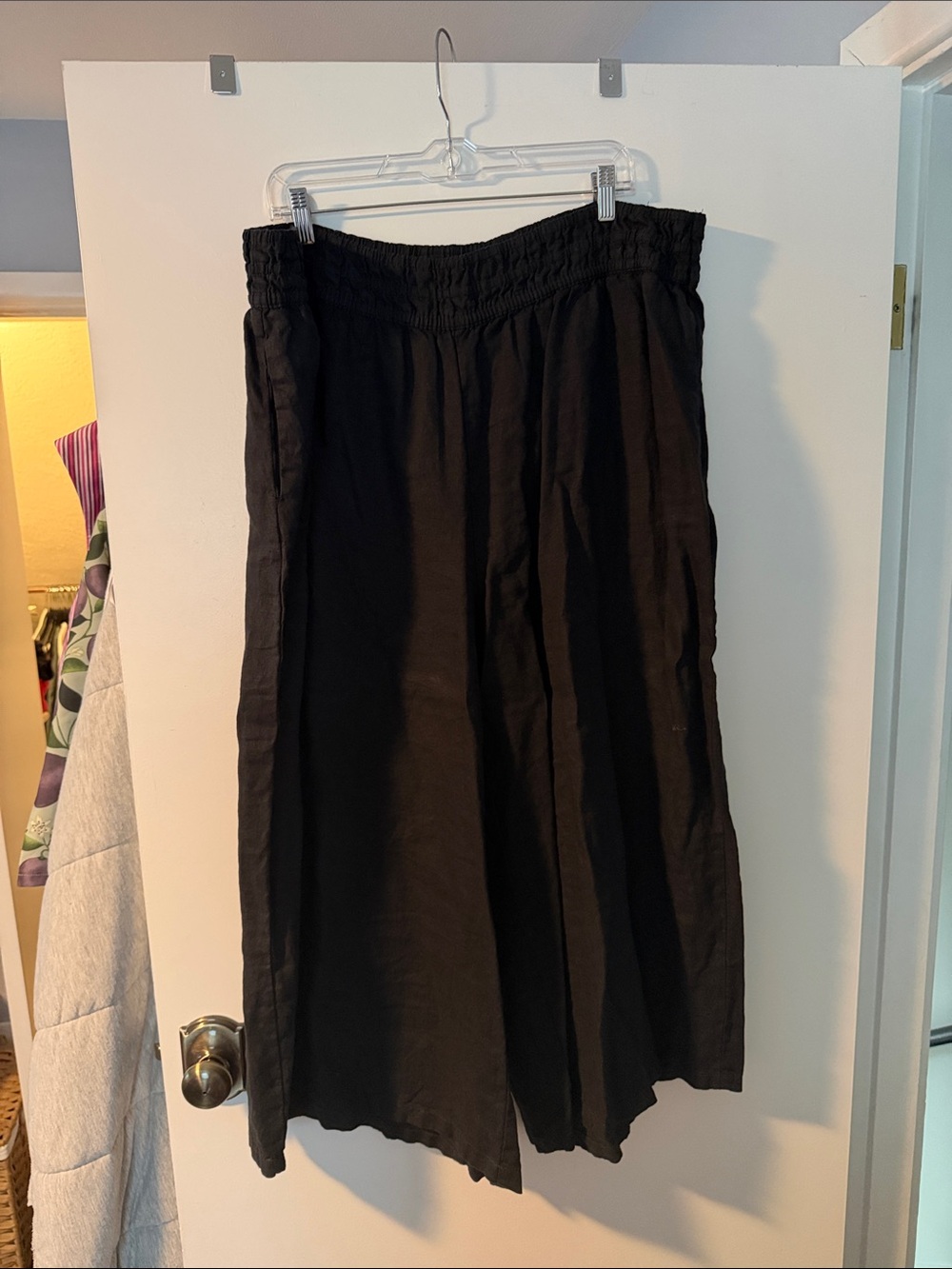Anthropologie somerset linen pull on pants